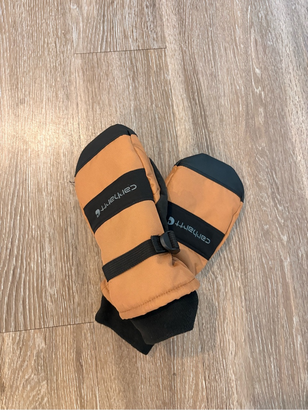 Carhartt Orange and Black Winter Work Mittens